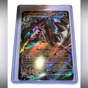 Lycanroc ex 117 Paldea Evolved Holo Pokemon Card Ultra Rare